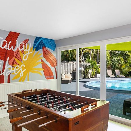 Trendy 3-Bedroom Villa With Saltwater Pool And Yard Fort Lauderdale Exterior foto
