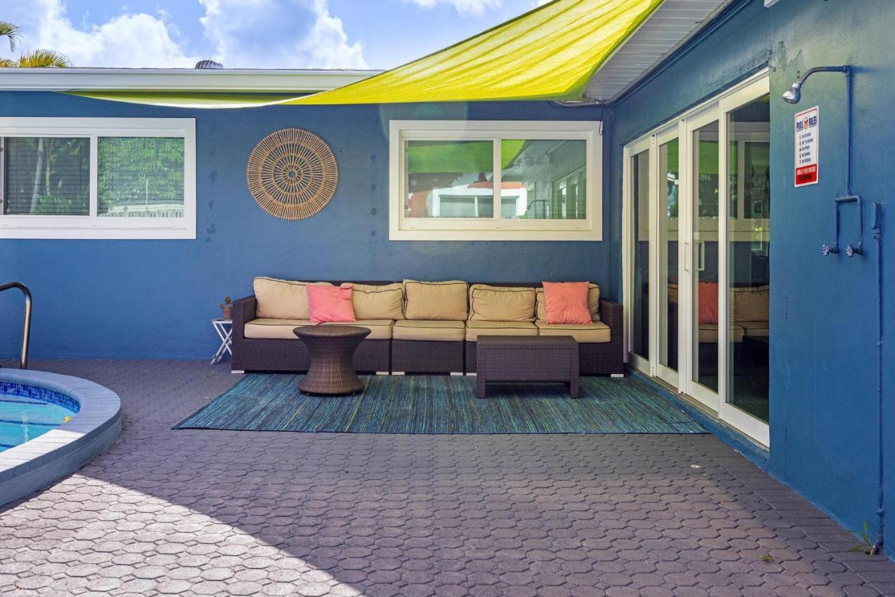 Trendy 3-Bedroom Villa With Saltwater Pool And Yard Fort Lauderdale Exterior foto