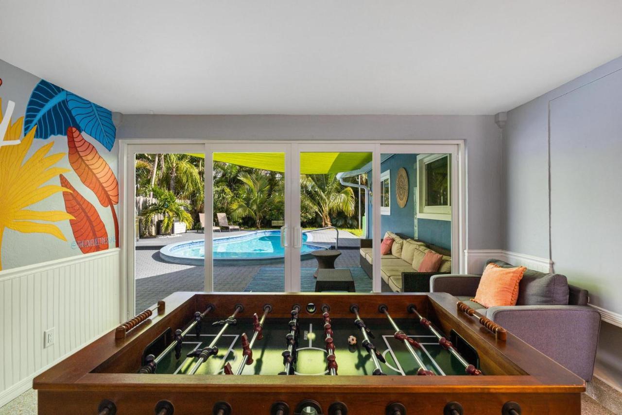 Trendy 3-Bedroom Villa With Saltwater Pool And Yard Fort Lauderdale Exterior foto